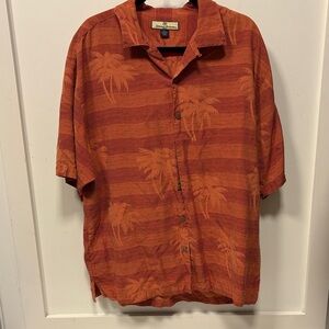 Men's Tommy Bahama Orange Palm Tree Shirt